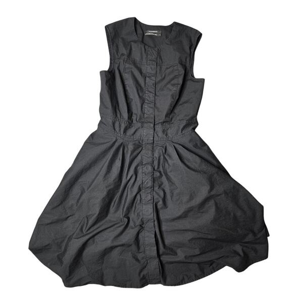 Club Monaco Black Button Front Dress Size: 6 - Picture 1 of 7